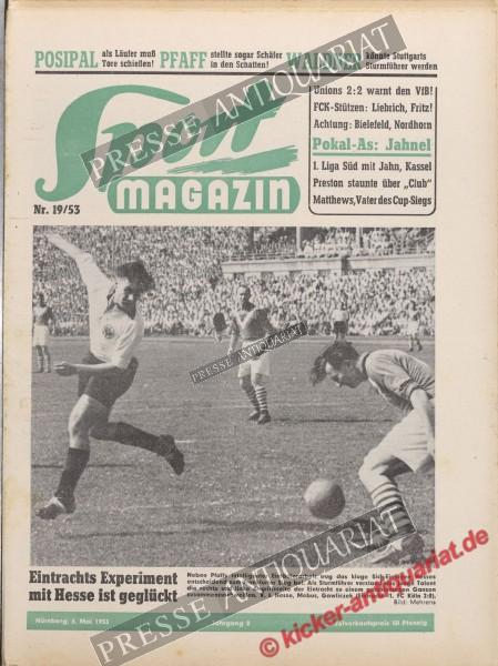 Sportmagazin Nr. 19A, 06.05.1953 bis 12.05.1953