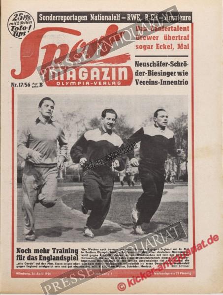Sportmagazin Nr. 17B, 26.04.1956 bis 02.05.1956