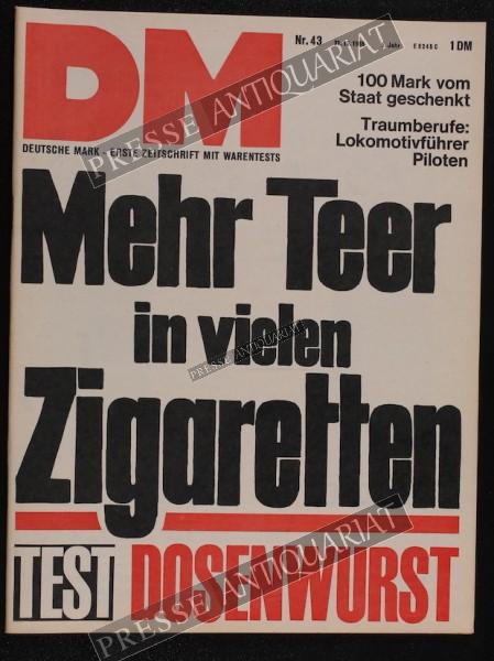 DM Die Deutsche Mark Zeitschrift mit dem Warentest, 21.10.1965 bis 27.10.1965