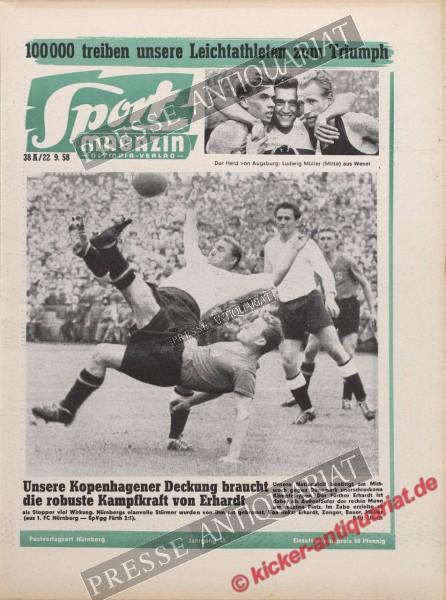Sportmagazin Nr. 38A, 22.09.1958 bis 28.09.1958