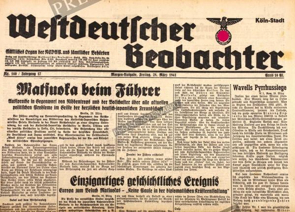 Westdeutscher Beobachter, 28.03.1941