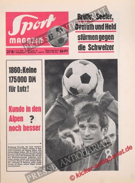 Sportmagazin Nr. 27B, 07.07.1966 bis 13.07.1966