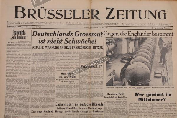 Brüsseler Zeitung, 13.07.1940