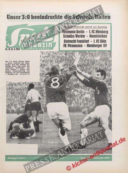 Sportmagazin Nr. 16A, 16.04.1962 bis 22.04.1962