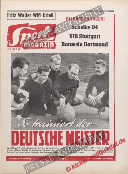 Sportmagazin Nr. 31B, 31.07.1958 bis 06.08.1958