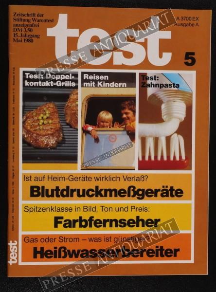 Test Zeitung der Stiftung Warentest, 01.05.1980 bis 31.05.1980