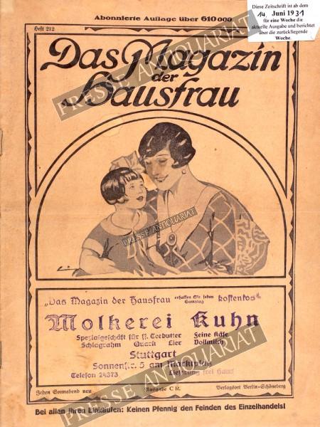Das Magazin der Hausfrau, 14.06.1931 bis 20.06.1931