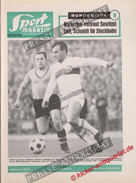 Sportmagazin Nr. 43A, 28.10.1963 bis 03.11.1963