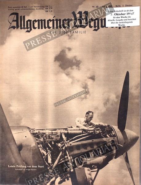 Allgemeiner Wegweiser, 02.10.1940 bis 08.10.1940