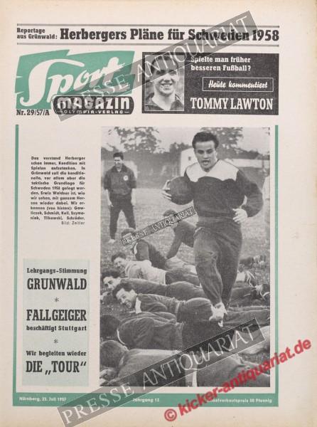 Sportmagazin Nr. 29A, 22.07.1957 bis 28.07.1957