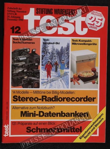 Test Zeitung der Stiftung Warentest, 01.12.1990 bis 31.12.1990