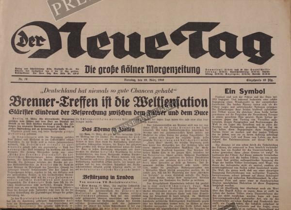 Der Neue Tag, 19.03.1940