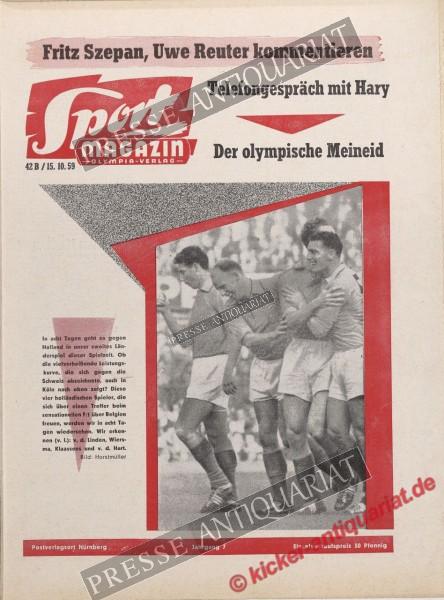 Sportmagazin Nr. 42B, 15.10.1959 bis 21.10.1959