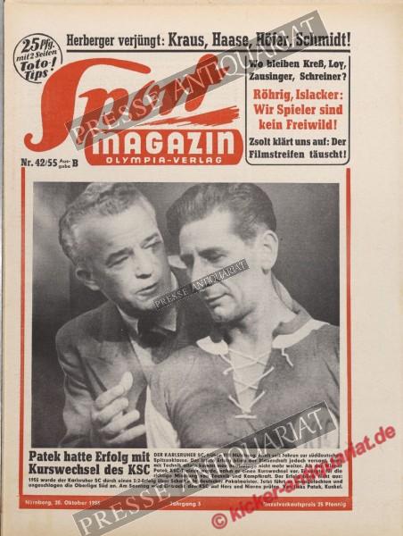 Sportmagazin Nr. 42B, 20.10.1955 bis 26.10.1955