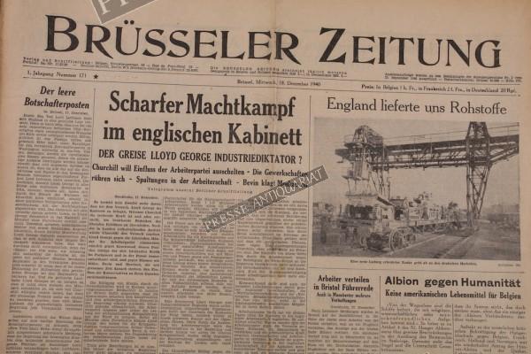 Brüsseler Zeitung, 18.12.1940