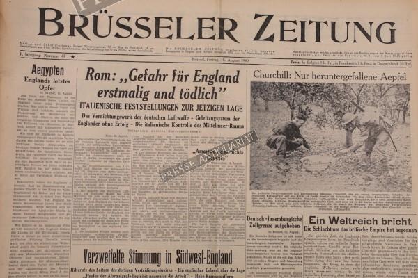Brüsseler Zeitung, 16.08.1940