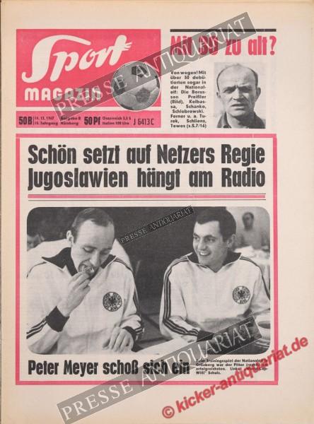 Sportmagazin Nr. 50B, 14.12.1967 bis 20.12.1967