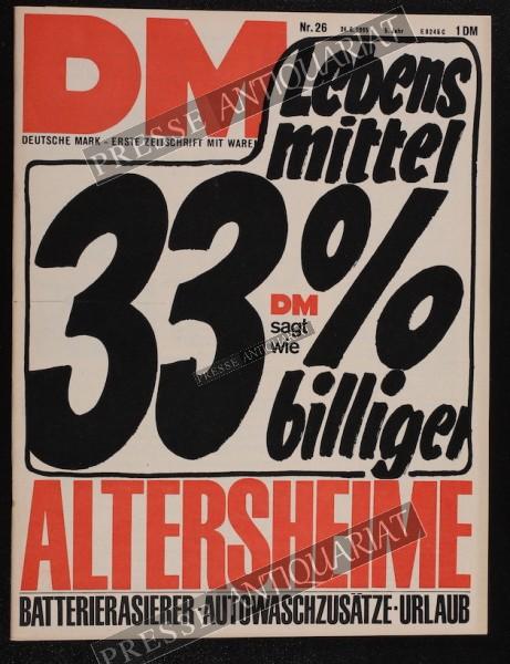 DM Die Deutsche Mark Zeitschrift mit dem Warentest, 24.06.1965 bis 30.06.1965