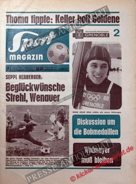 Sportmagazin Nr. 7A, 12.02.1968 bis 18.02.1968