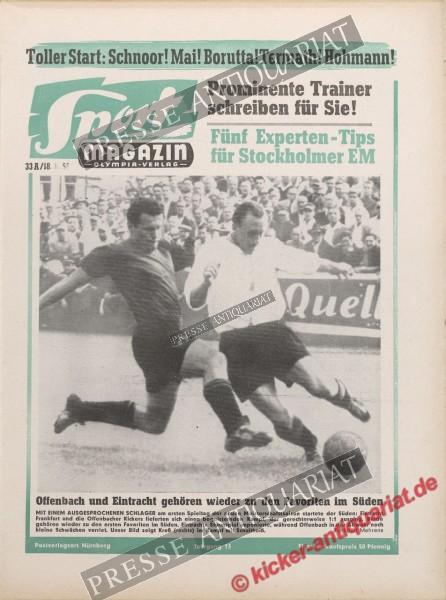 Sportmagazin Nr. 33A, 18.08.1958 bis 24.08.1958