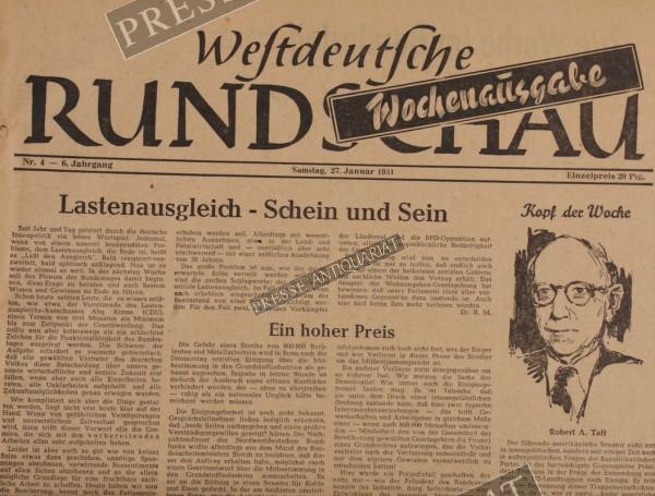 Westdeutsche Rundschau, 27.01.1951