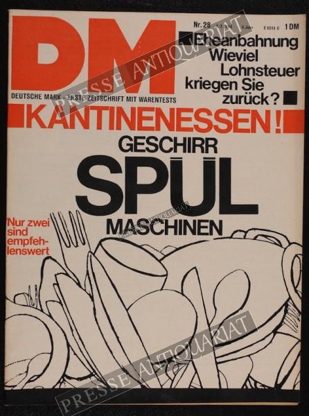 DM Die Deutsche Mark Zeitschrift mit dem Warentest, 09.07.1964 bis 15.07.1964