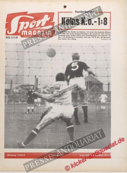Sportmagazin Nr. 36B, 06.09.1962 bis 12.09.1962