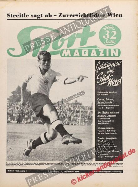 Sportmagazin Nr. 39, 28.09.1949 bis 04.10.1949