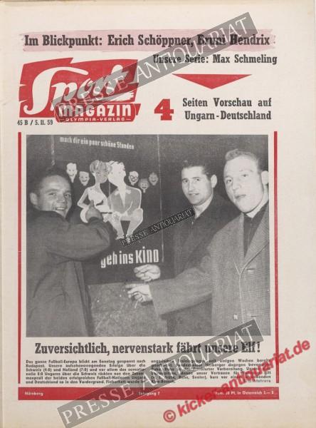 Sportmagazin Nr. 45B, 05.11.1959 bis 11.11.1959
