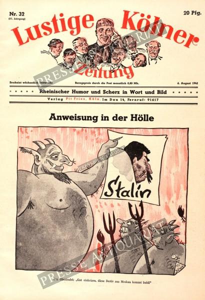 Lustige Kölner Zeitung, 06.08.1941 bis 12.08.1941