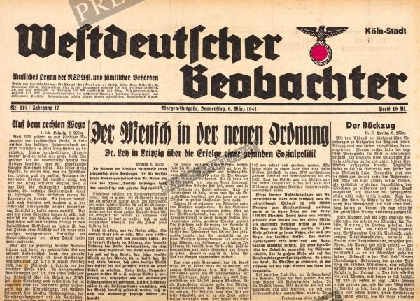 Westdeutscher Beobachter, 06.03.1941