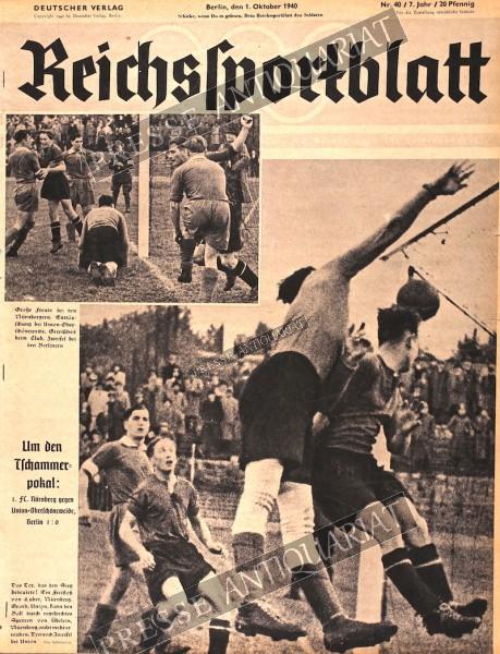 Reichssportblatt, 01.10.1940 bis 07.10.1940