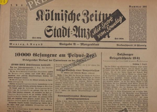 Kölnische Zeitung Morgenblatt, 04.08.1941