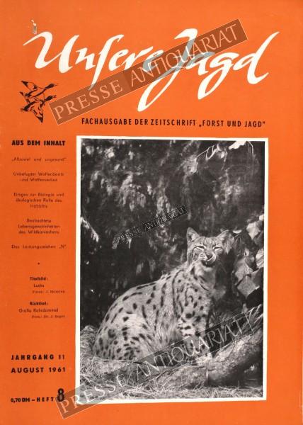 Unsere Jagd Zeitschrift, 01.08.1961 bis 31.08.1961
