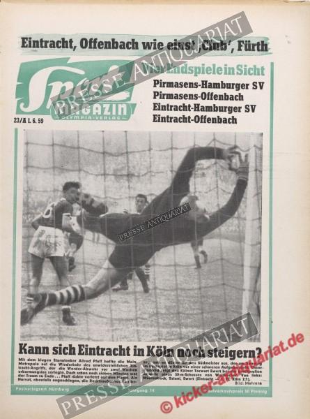 Sportmagazin Nr. 22A, 01.06.1959 bis 07.06.1959