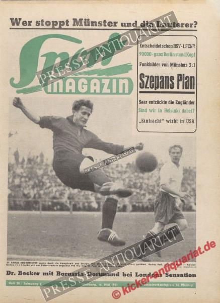 Sportmagazin Nr. 20, 16.05.1951 bis 22.05.1951
