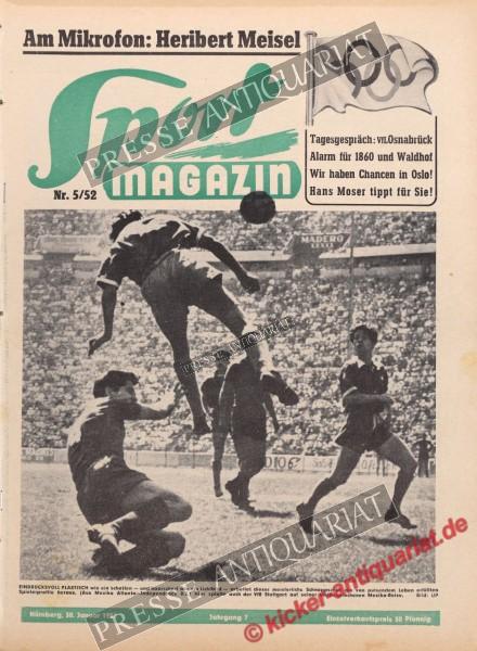 Sportmagazin Nr. 5A, 30.01.1952 bis 05.02.1952