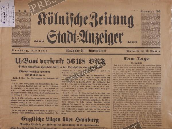 Kölnische Zeitung, 03.08.1940