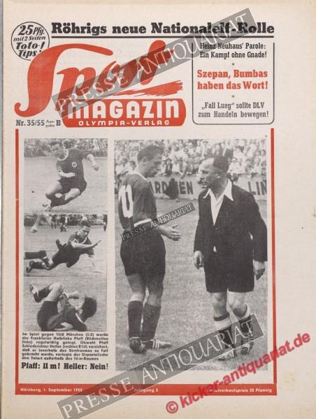 Sportmagazin Nr. 35B, 01.09.1955 bis 07.09.1955