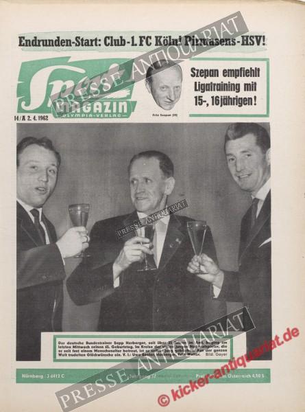 Sportmagazin Nr. 14A, 02.04.1962 bis 08.04.1962