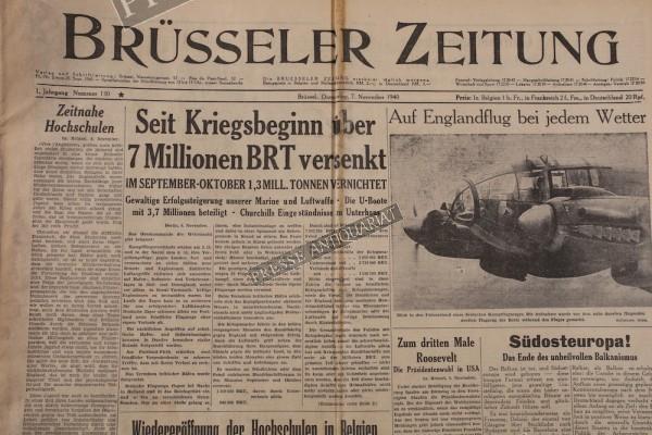 Brüsseler Zeitung, 07.11.1940