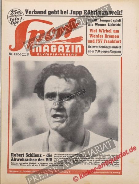 Sportmagazin Nr. 43B, 27.10.1955 bis 02.11.1955