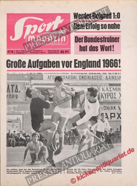 Sportmagazin Nr. 47B, 18.11.1965 bis 24.11.1965