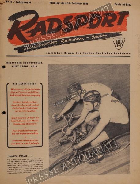 Radsport Illustrierte, 26.02.1951 bis 11.03.1951
