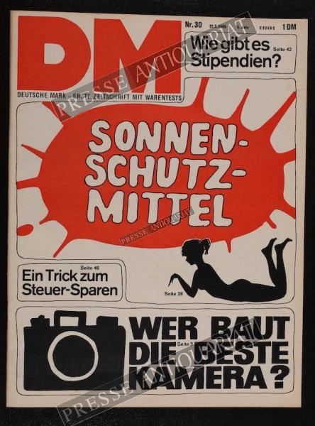 DM Die Deutsche Mark Zeitschrift mit dem Warentest, 22.07.1965 bis 28.07.1965