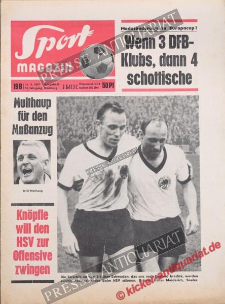 Sportmagazin Nr. 19B, 11.05.1967 bis 17.05.1967