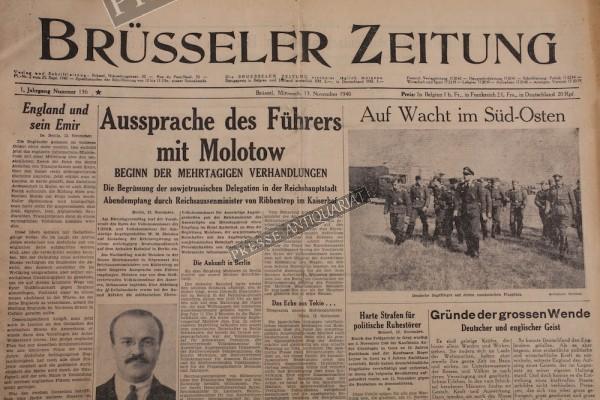 Brüsseler Zeitung, 13.11.1940