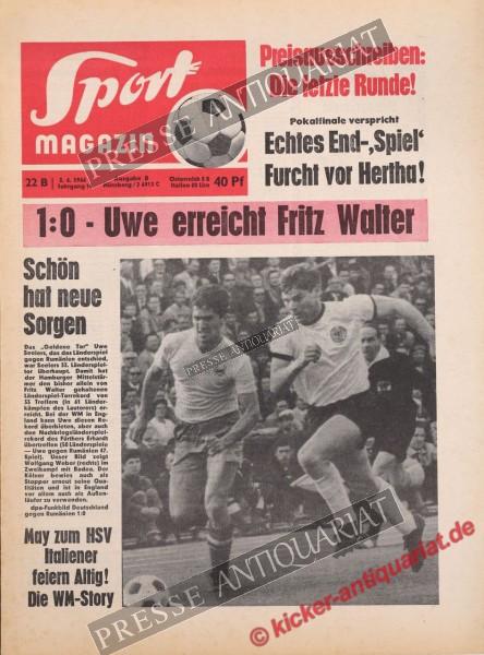 Sportmagazin Nr. 22B, 02.06.1966 bis 08.06.1966
