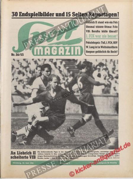 Sportmagazin Nr. 26A, 24.06.1953 bis 30.06.1953