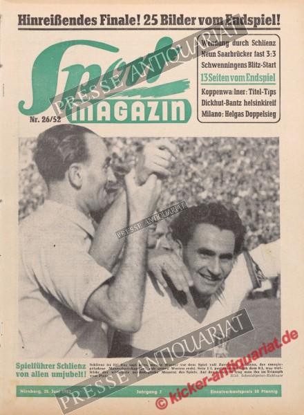 Sportmagazin Nr. 26A, 25.06.1952 bis 01.07.1952